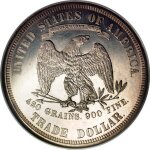 Фото реверс серебряного доллара "Trade" 1878 г.
