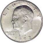 Фото серебряного доллара "Eisenhower" 1972 г.