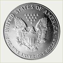Фото реверс серебряный доллар "Silver Eagle" 1999 г.