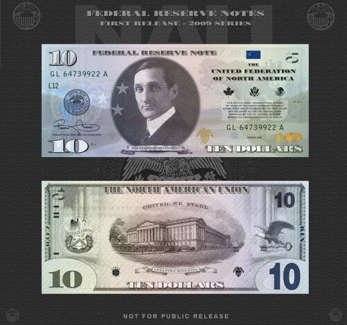 Банкнота 10 долларов “United Federation North America”