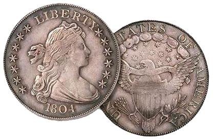Фото серебряного доллара 1804 года Фото серебряного доллара 1804 года