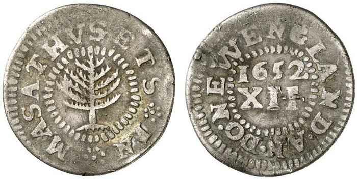 Фото монеты 1 шиллинг "Pine tree shilling"