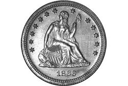Монета 1 доллар 1866 г. Монета 1 доллар 1866 г.