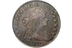 Фото монеты Draped Bust Dollar 1804 г. Фото монеты Draped Bust Dollar 1804 г.