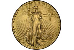 Фото золотой монеты Saint-Gaudens Double Eagle 1933 г. Фото золотой монеты Saint-Gaudens Double Eagle 1933 г.