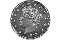 Фото монеты Liberty Head Nickel 1913 г. Фото монеты Liberty Head Nickel 1913 г.