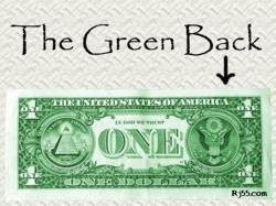 Купюра 1 доллар Green Back