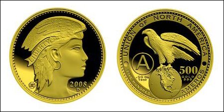 Монета 500 амеро. Монета 500 амеро.